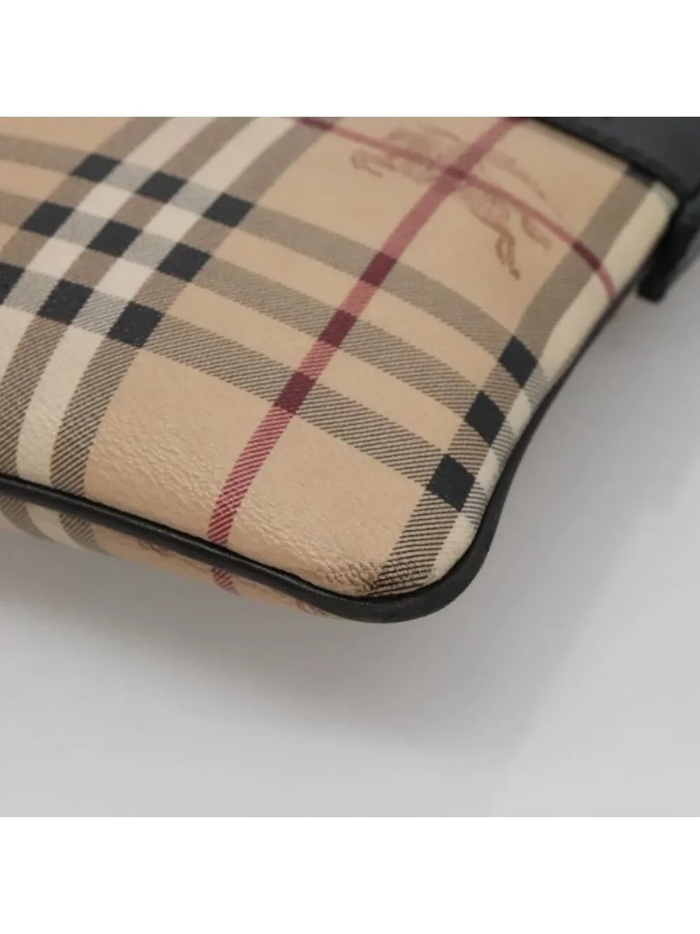 Authentic BURBERRY Nova Check Shoulder Bag PVC Beige - Picture 2 of 16